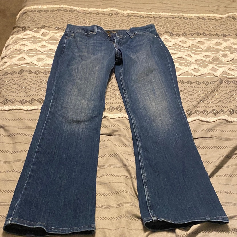 Lee Women's Flare Jeans in Deep Blue